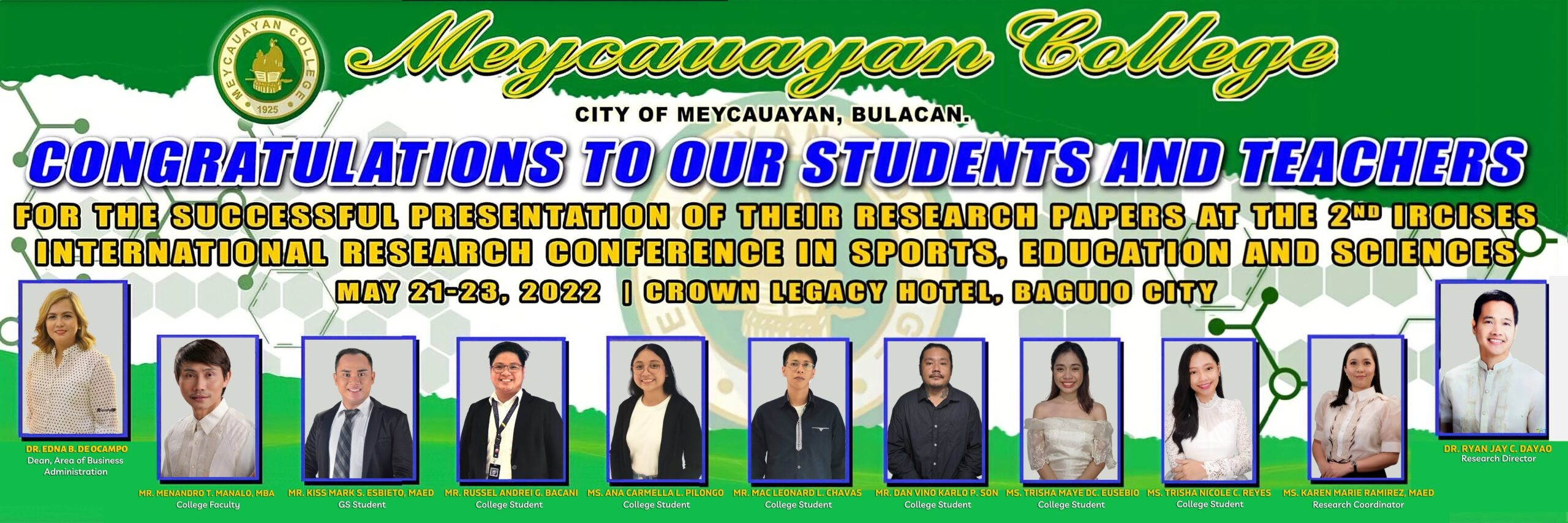 MC RPLO sets out to Baguio in participation of the 2nd IRCISES Event