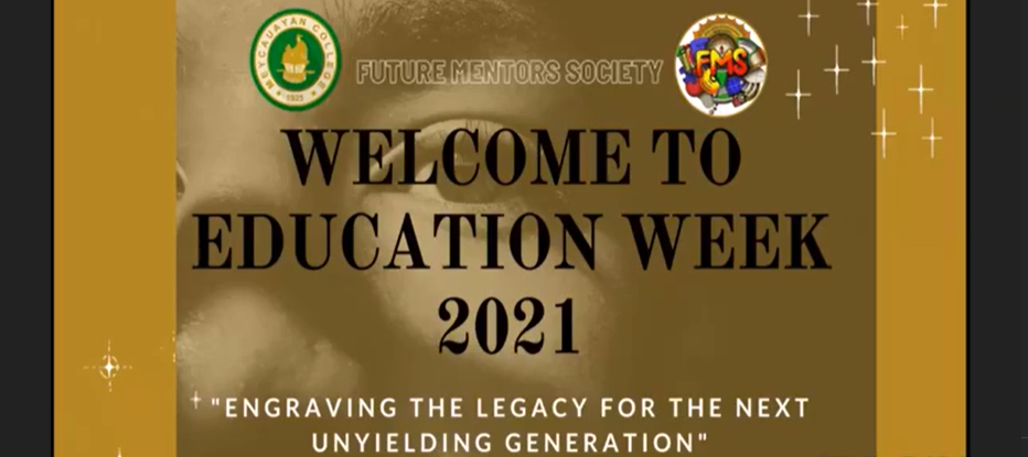 Educ majors gather for FMS Week 2021 e-celebration style