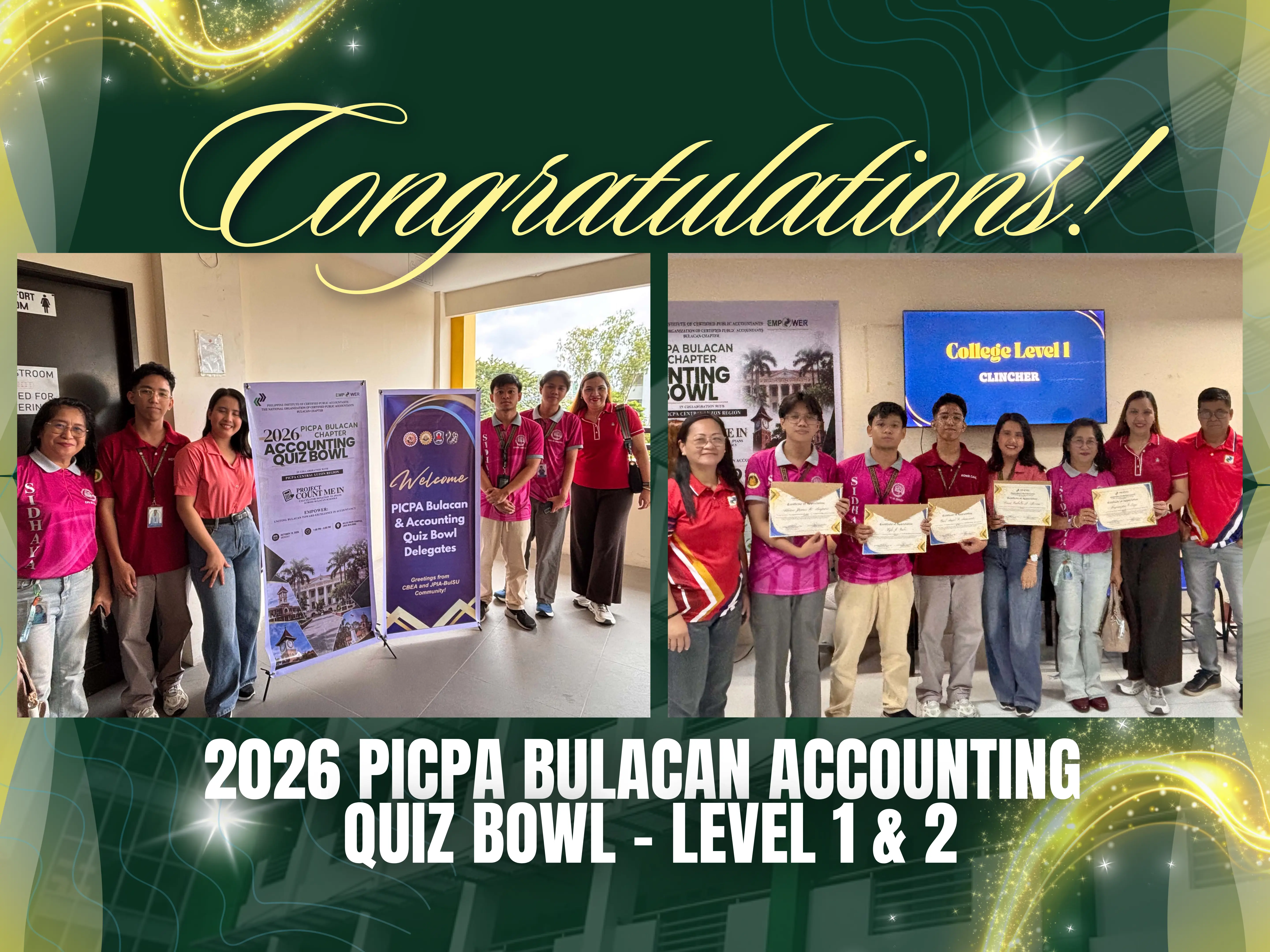 Congratulations to Our Accounting Quiz Bowl Achievers!